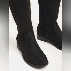 Stretch Flat Over the Knee Boots